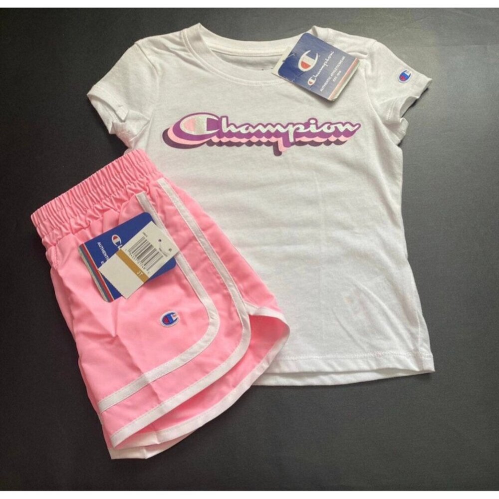 NWT Champion Glitter Athletic Set Girls Size 3T